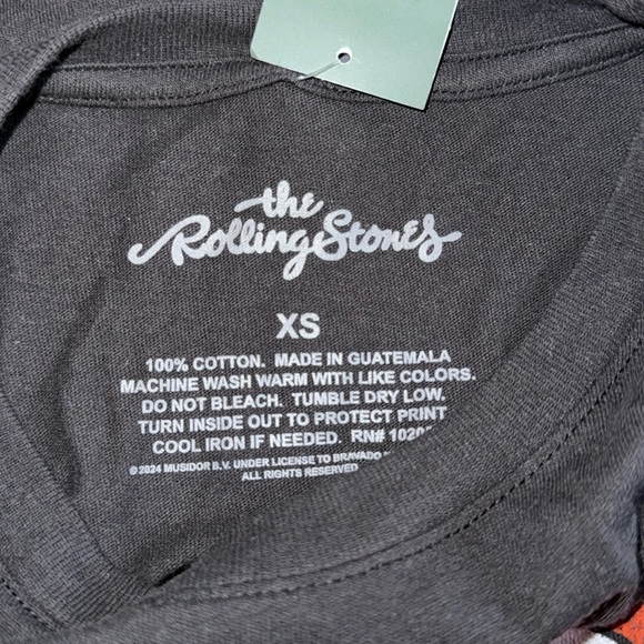 The Rolling Stones Tour of America '78 Black Graphic Short Sleeve T-Shirt - Picture 3 of 5